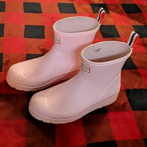 Hunter Play boots in cotton candy pink